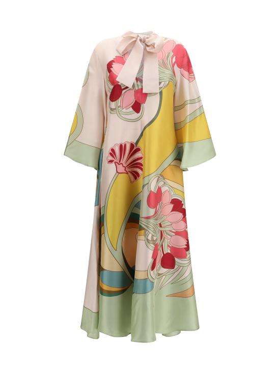 26SS 라 더블제이 롱 원피스 DRE0232SIL001TUL07 GR02 MULTICOLOUR