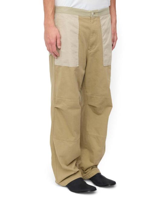  MM6 메종마르지엘라 치노 팬츠 Mm6 메종 마르지엘라 코튼 트윌 팬츠 카키 - MM6 MAISON MARGIELA