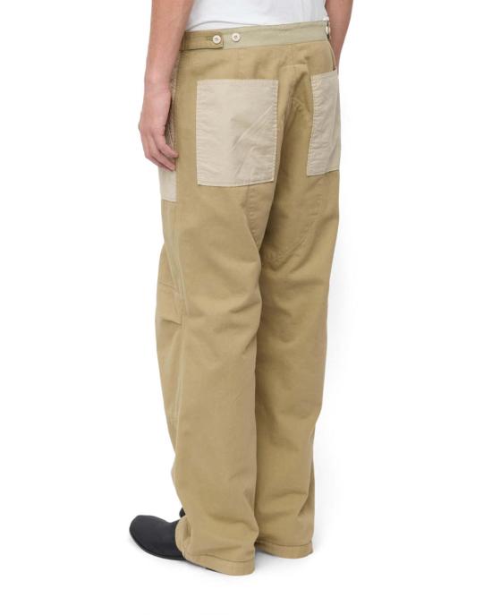  MM6 메종마르지엘라 치노 팬츠 Mm6 메종 마르지엘라 코튼 트윌 팬츠 카키 - MM6 MAISON MARGIELA