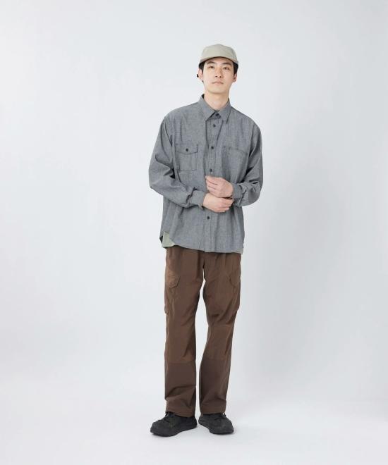  스노우피크 셔츠 스노우 피크 샴브레이 작업 - SNOW PEAK