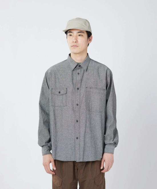  스노우피크 셔츠 스노우 피크 샴브레이 작업 - SNOW PEAK