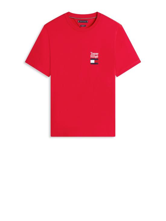 26SS 타미힐피거 반팔 티셔츠 MW0MW42367 XLD MEDIUM RED