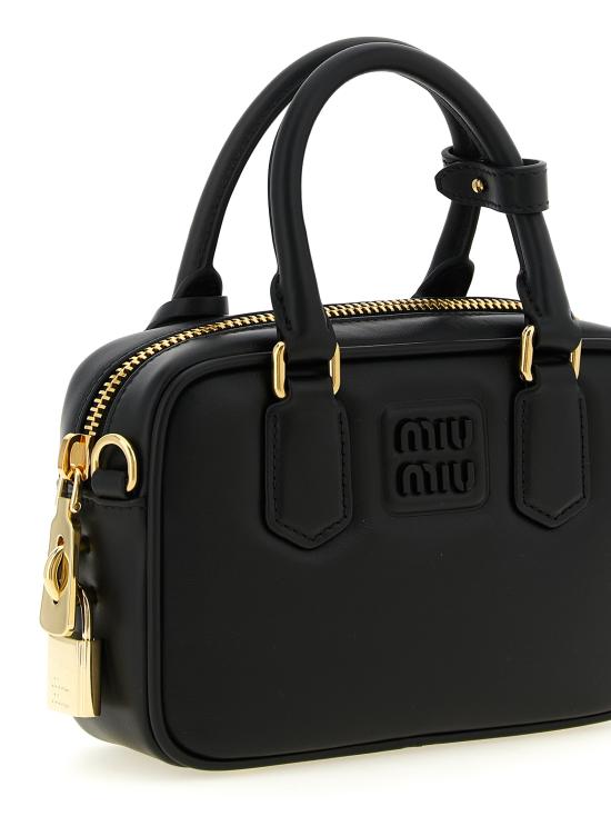 26SS 미우미우 토트백 5BB123VOONACR3F0002 Black - MIU MIU