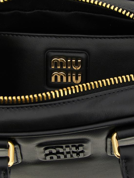 26SS 미우미우 토트백 5BB123VOONACR3F0002 Black - MIU MIU