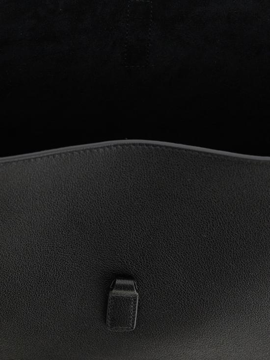 26SS 생로랑 LE 5 A 7 서플 그레인드 레더 스몰백 850533AAAUQ1000 Black - SAINT LAURENT