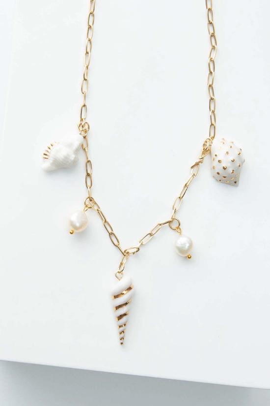  누데이 목걸이/팬던트 정오의 해안선 참 목걸이