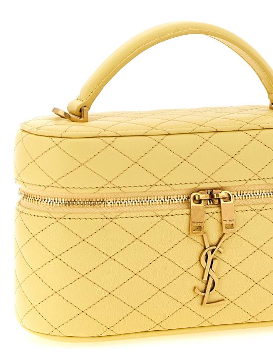 26SS 생로랑 램스킨 가비 베니티 백 7667311EL077555 Yellow - SAINT LAURENT
