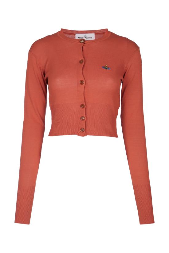 26SS 비비안웨스트우드 베아 크롭드 가디건 1803002UY003F C409 TERRAROSA