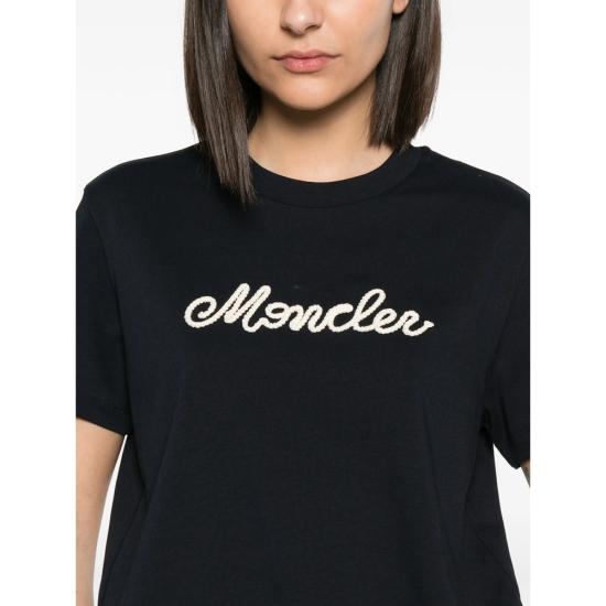 26SS 몽클레어 반팔 티셔츠 89AUG 8C000 51 742 BLUE - MONCLER