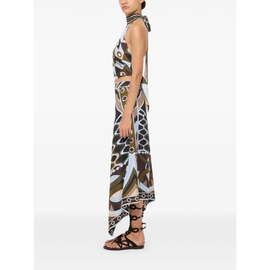 26SS 푸찌 스커트 6HRW16 6H876 016 BROWN BLUE - PUCCI