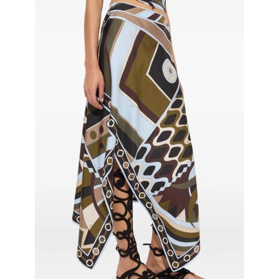 26SS 푸찌 스커트 6HRW16 6H876 016 BROWN BLUE - PUCCI