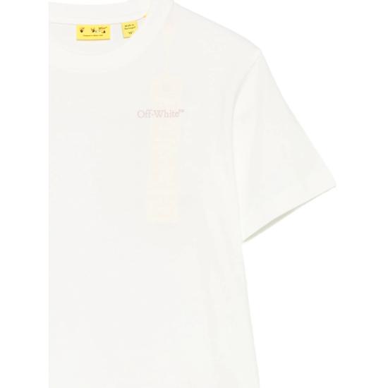 26SS [키즈] 오프화이트 티셔츠 44GAA001S26 J008 100 WHITE - OFF WHITE