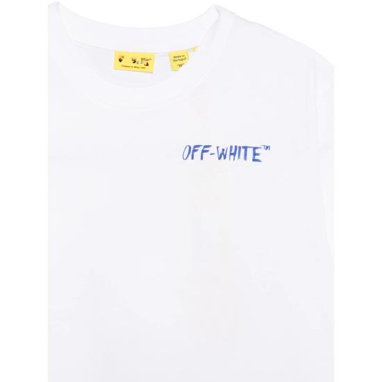 26SS [키즈] 오프화이트 티셔츠 44BAA002S26 J005 100 - OFF WHITE