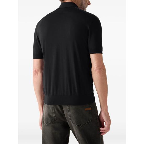 26SS 에르메네질도제냐 폴로 티셔츠 RUH15M9A3 POL K09 BLACK - ERMENEGILDO ZEGNA