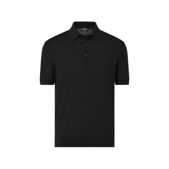 26SS 에르메네질도제냐 폴로 티셔츠 RUH15M9A3 POL K09 BLACK