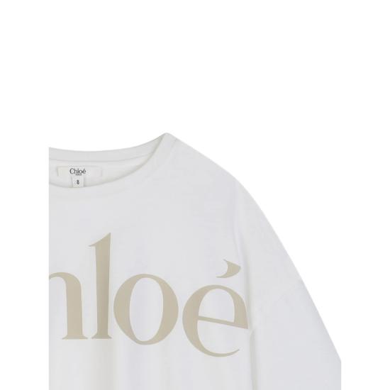 26SS [키즈] 끌로에 티셔츠 C20859 117 WHITE NEUTRALS - CHLOE