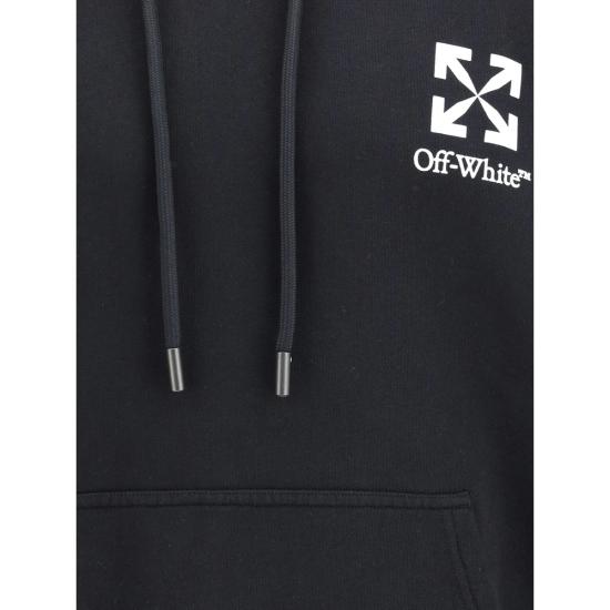 26SS 오프화이트 후드 티셔츠 44MBB085S26 F00O 001 BLACK - OFF WHITE