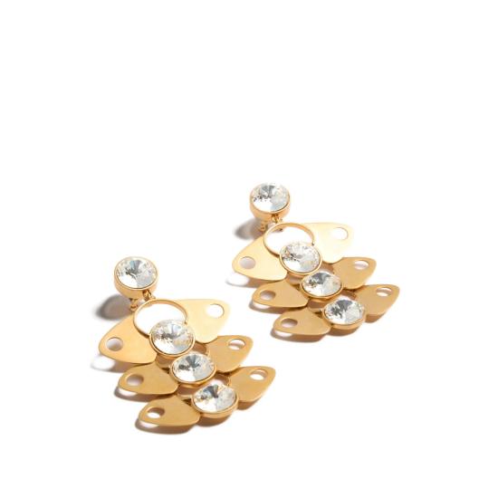 26SS 발렌티노 가라바니 이어링 8W0J0BV3YCW 3ND GOLD WHITE - VALENTINO GARAVANI