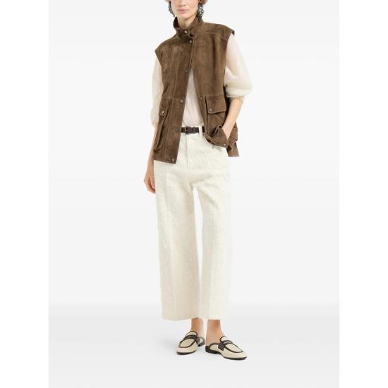 26SS 브루넬로 쿠치넬리 스트레이트 팬츠 ML121P4008 C001 NEUTRALS - BRUNELLO CUCINELLI