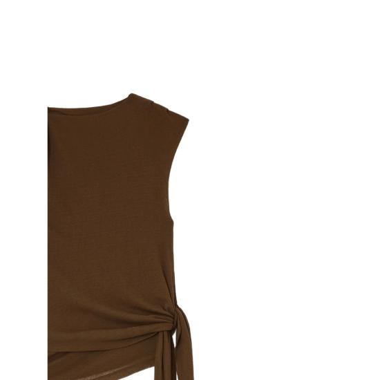 26SS 가니 민소매 티셔츠 A1040289 ZWX BROWN - GANNI