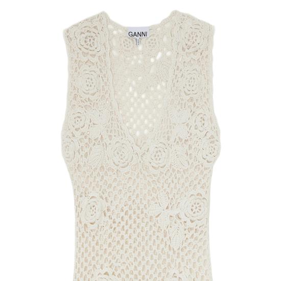 26SS 가니 롱 원피스 A1030235 135 NEUTRALS - GANNI