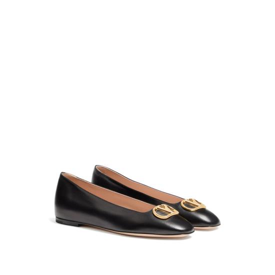 26SS 발렌티노 가라바니 플랫 슈즈 8W0S0PI8RRE 0NO BLACK - VALENTINO GARAVANI