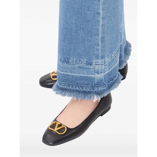 26SS 발렌티노 가라바니 플랫 슈즈 8W0S0PI8RRE 0NO BLACK - VALENTINO GARAVANI