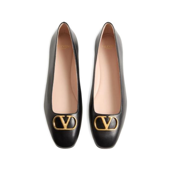 26SS 발렌티노 가라바니 플랫 슈즈 8W0S0PI8RRE 0NO BLACK - VALENTINO GARAVANI