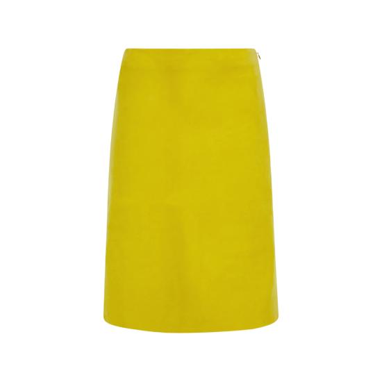 26SS 살바토레 페라가모 스커트 13I094 0793105 GIALL YELLOW