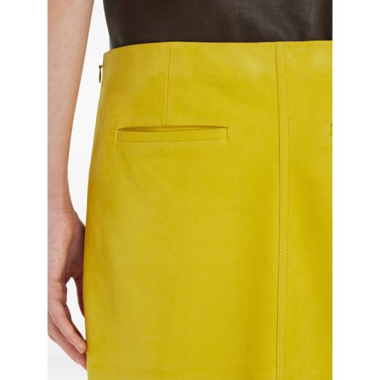 26SS 살바토레 페라가모 스커트 13I094 0793105 GIALL YELLOW - SALVATORE FERRAGAMO