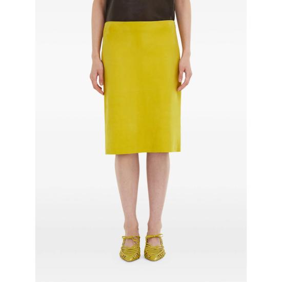 26SS 살바토레 페라가모 스커트 13I094 0793105 GIALL YELLOW - SALVATORE FERRAGAMO