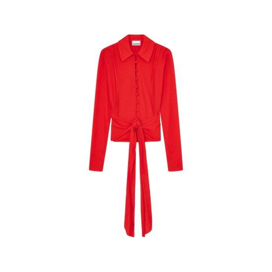 26SS 가니 셔츠 A1040286 06P RED