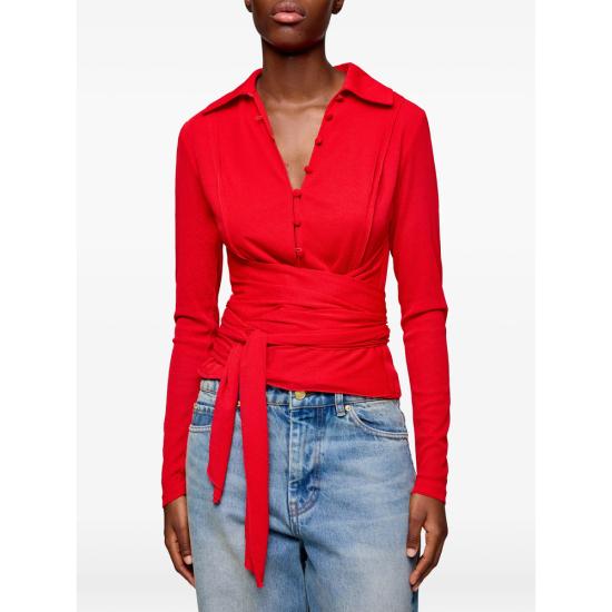 26SS 가니 셔츠 A1040286 06P RED - GANNI