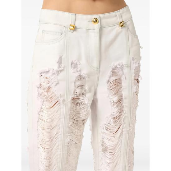 26SS 엘리자베타프랜치 데님 팬츠 PJ33N62E2 FF4 WHITE - ELISABETTA FRANCHI