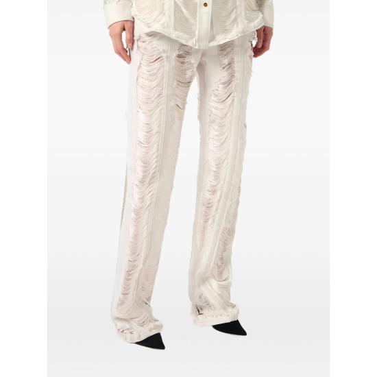 26SS 엘리자베타프랜치 데님 팬츠 PJ33N62E2 FF4 WHITE - ELISABETTA FRANCHI