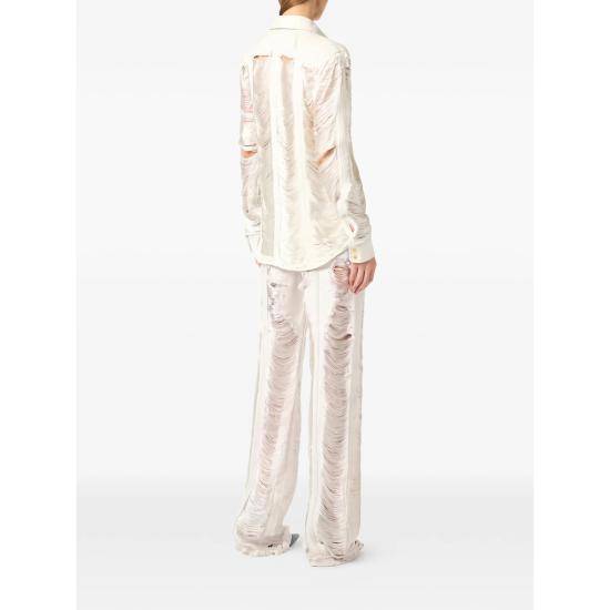 26SS 엘리자베타프랜치 데님 팬츠 PJ33N62E2 FF4 WHITE - ELISABETTA FRANCHI