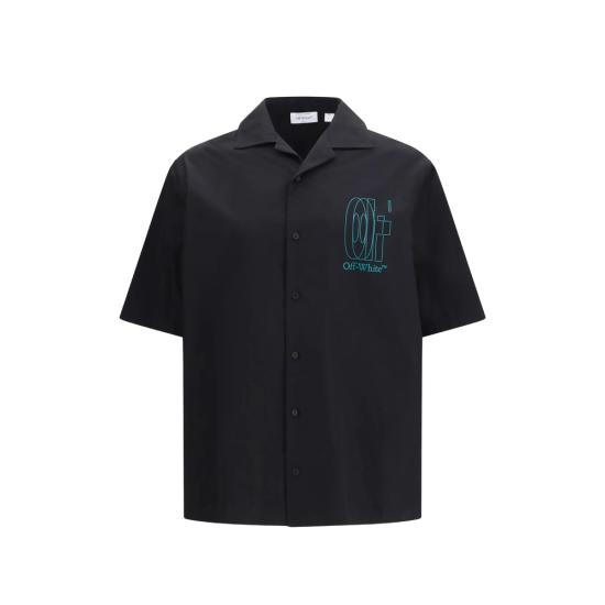 26SS 오프화이트 셔츠 44XGG01FS26 F001 001 BLACK
