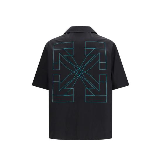 26SS 오프화이트 셔츠 44XGG01FS26 F001 001 BLACK - OFF WHITE