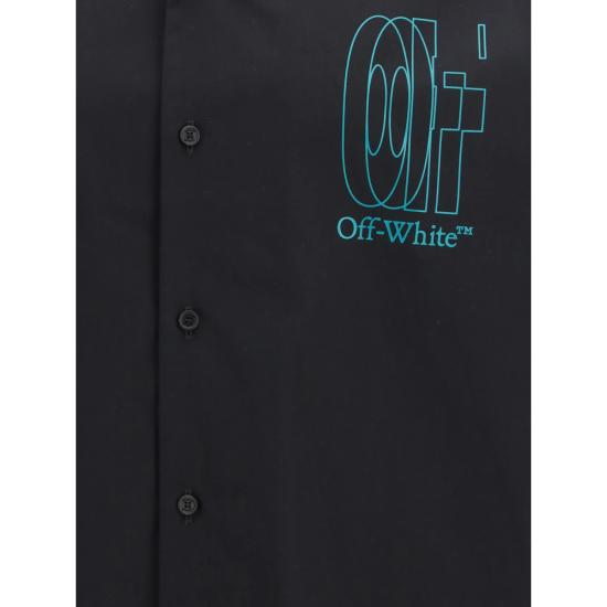 26SS 오프화이트 셔츠 44XGG01FS26 F001 001 BLACK - OFF WHITE