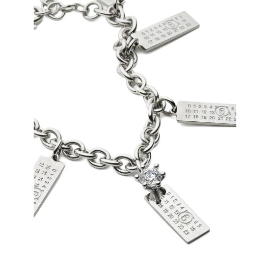 26SS MM6 메종마르지엘라 팔찌 P9162 SM7UY0112 951 SILVER WHITE - MM6 MAISON MARGIELA