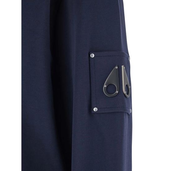 26SS 무스너클 하츠필드 크루넥 스웨트 셔츠 M35MS706 833 BLUE - MOOSE KNUCKLES