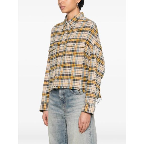 26SS 알13 크롭 워크셔츠 R13W7298 R777B YELLO YELLOW - R13