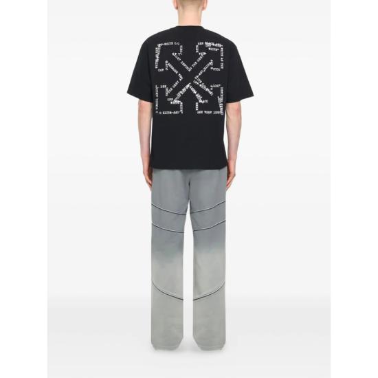 26SS 오프화이트 반팔 티셔츠 44MAA120S26 J00K 001 BLACK - OFF WHITE