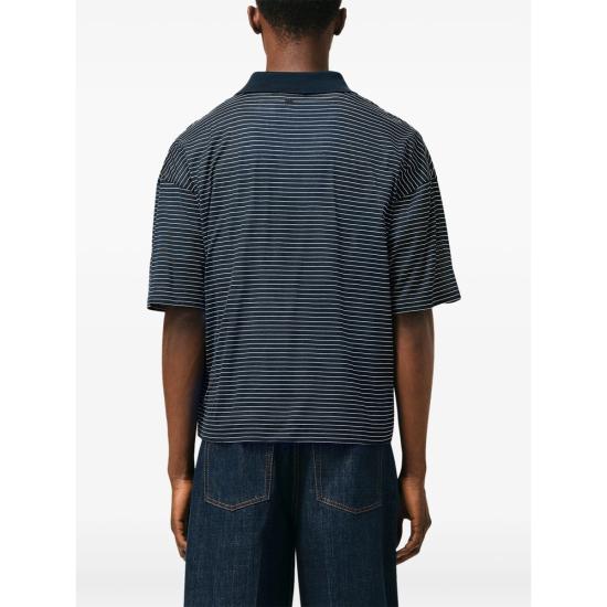 26SS 아미 폴로 티셔츠 UPL422 JE0212 A044 BLUE WHITE - AMI
