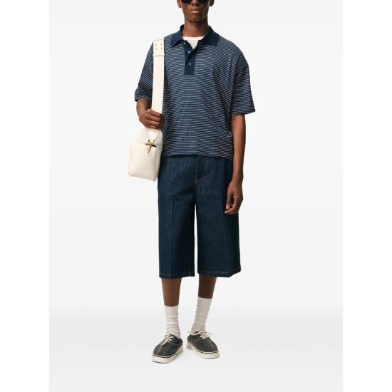 26SS 아미 폴로 티셔츠 UPL422 JE0212 A044 BLUE WHITE - AMI