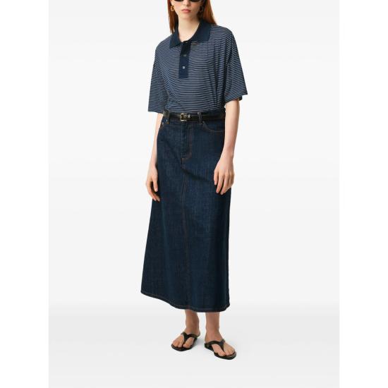 26SS 아미 폴로 티셔츠 UPL422 JE0212 A044 BLUE WHITE - AMI