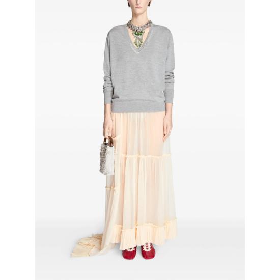 26SS 드리스 반 노튼 롱 스커트 3040 010842 005 NEUTRALS - DRIES VAN NOTEN