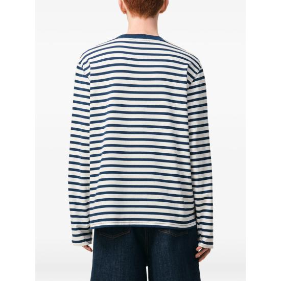 26SS 아미 탑 UTS375 JE0210 A044 WHITE BLUE - AMI