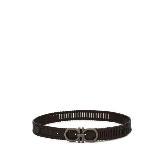 26SS 살바토레 페라가모 가죽 벨트 670710 0793316 NERO BLACK