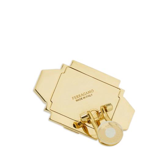 26SS 살바토레 페라가모 이어링 760975 0794162 ORCRY GOLD WHITE - SALVATORE FERRAGAMO